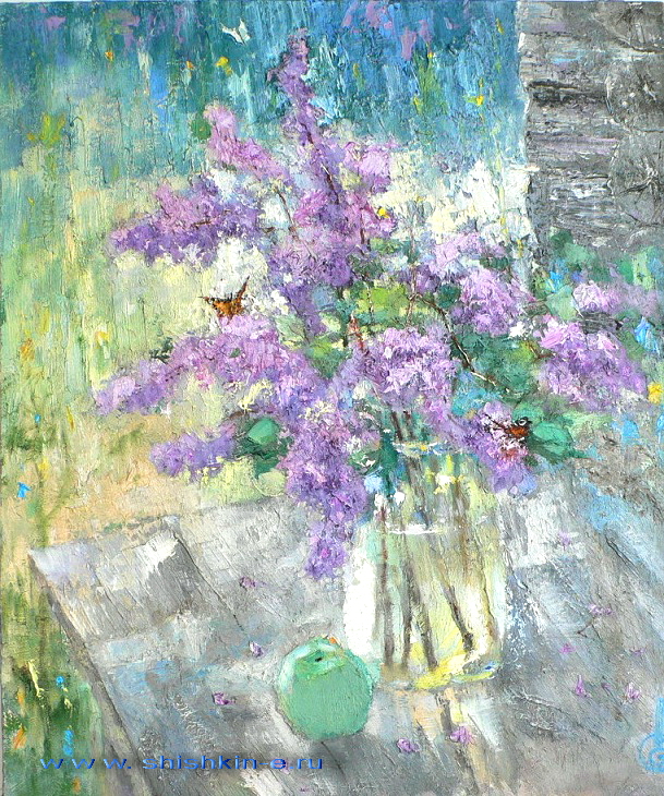 Lilac. oil on canvas. size 55 х 80 cm